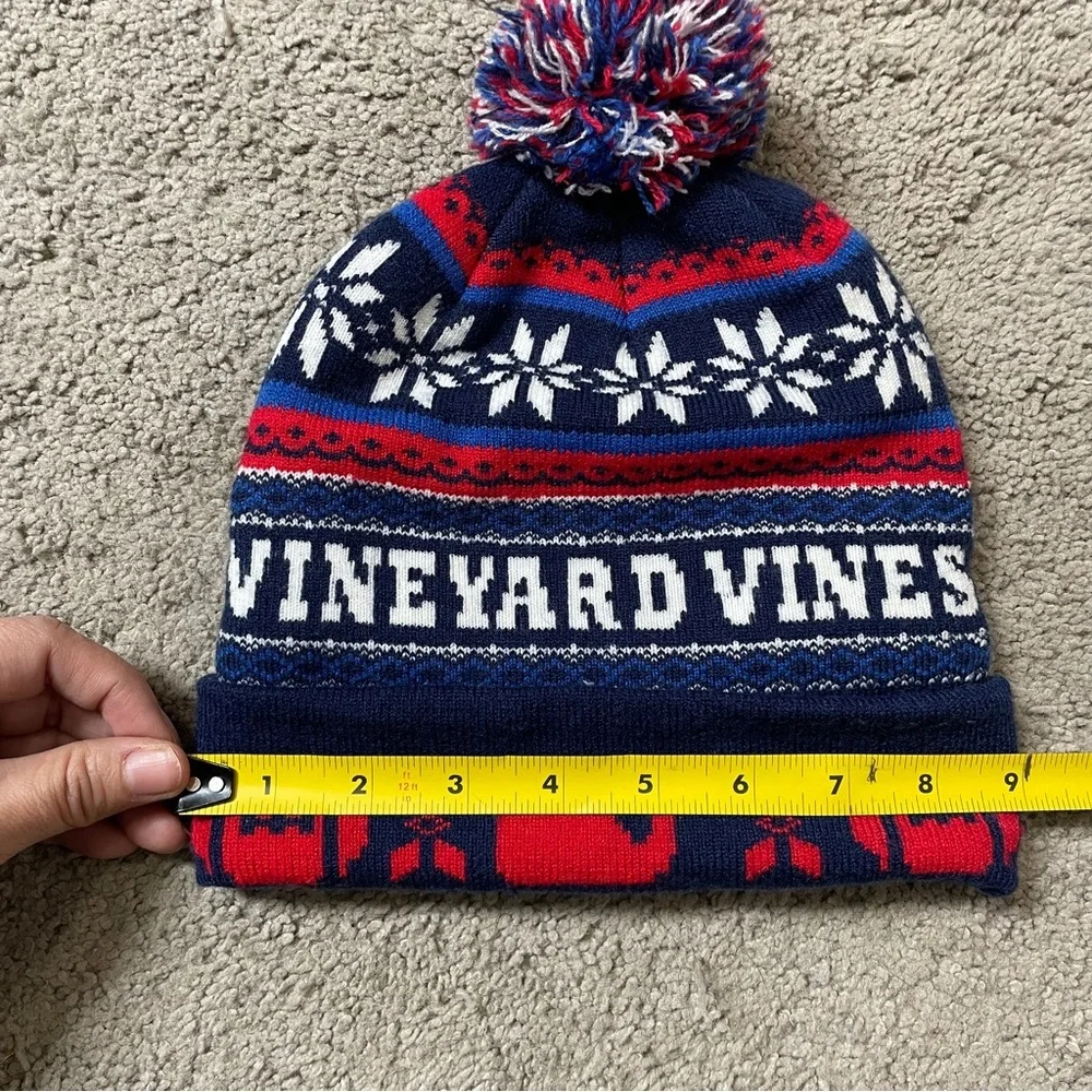Vineyard‎ Vines Tailgate Pom Pom Knit Beanie unisex one size